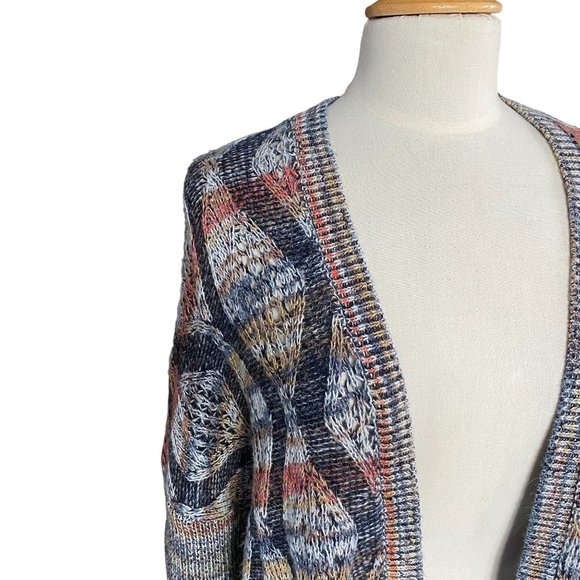 Soft Surroundings Pendley Wool Boho Slouchy Western Equestrian Cardigan-L/XL - Picture 6 of 15